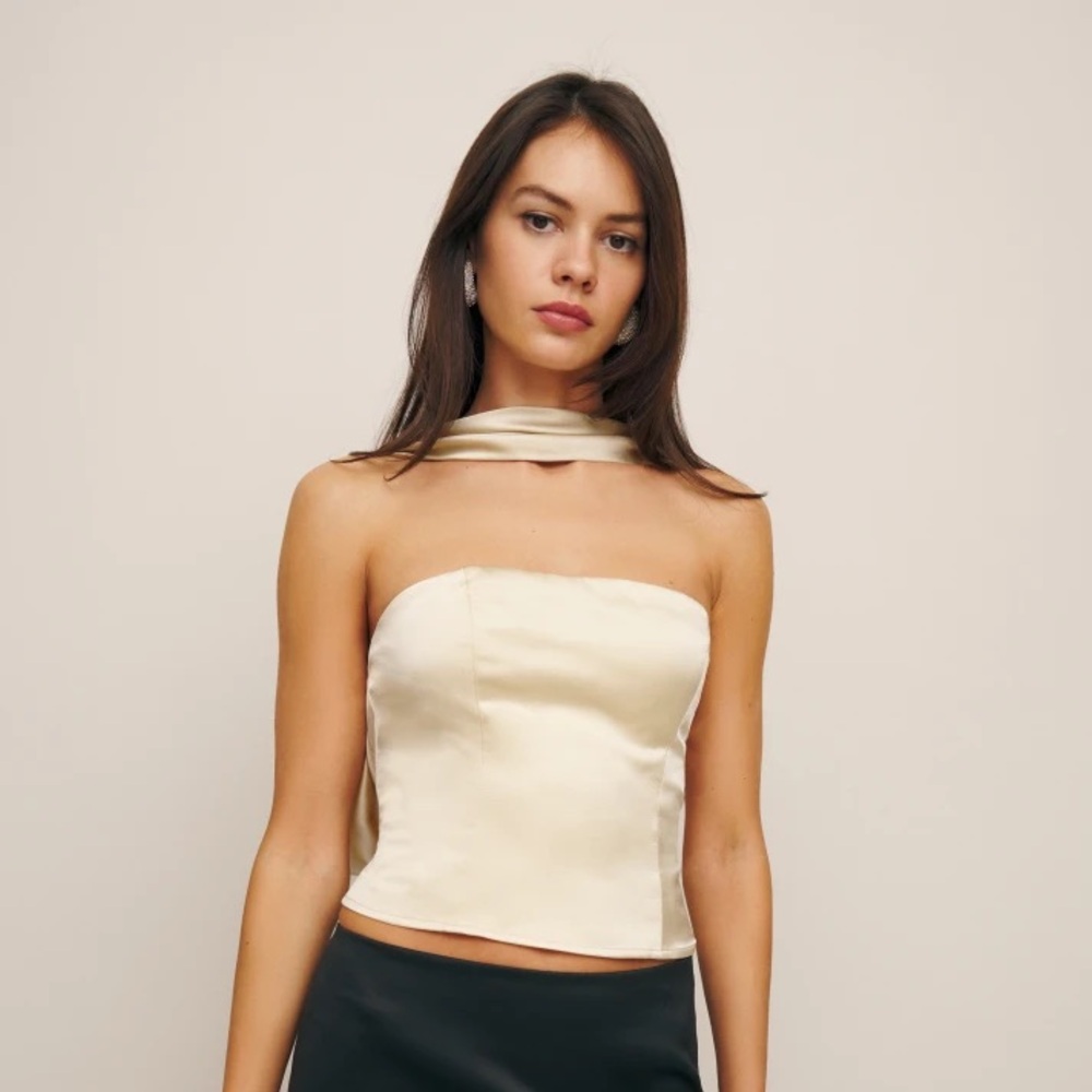 Reformation Sallie Silk Top NWOT • Size 2